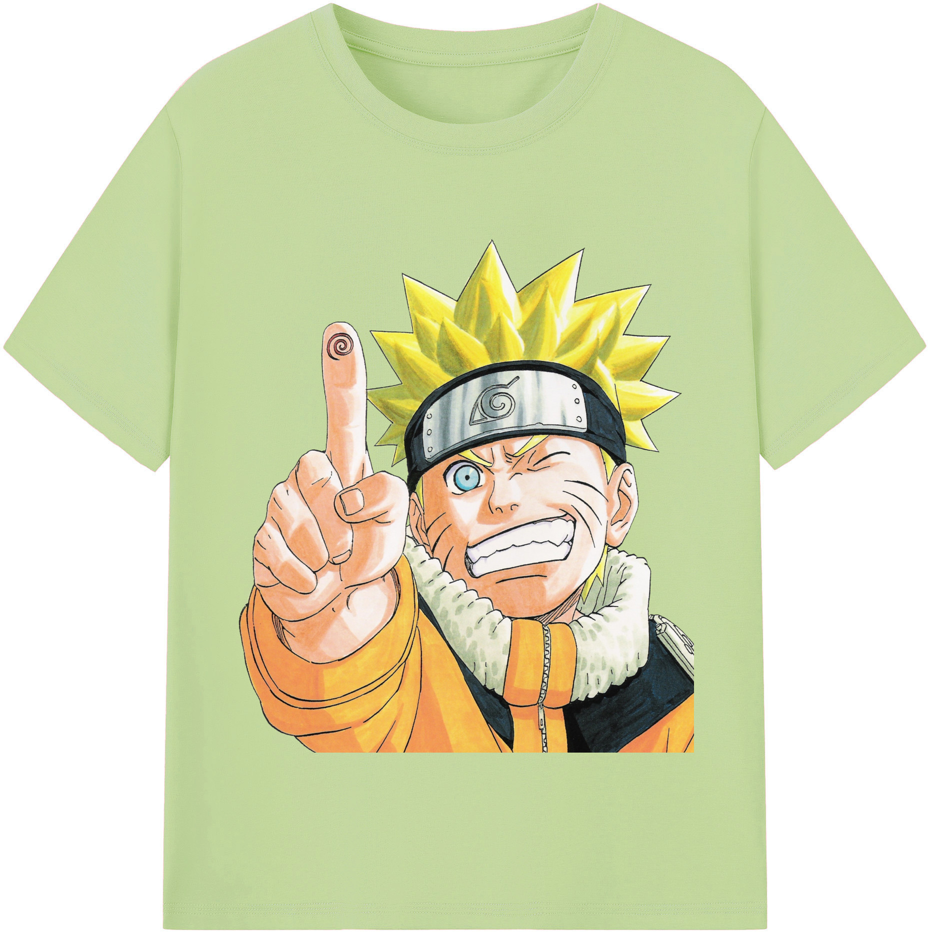 （画像用） NARUTO -ナルト- うずまき ナルト Uzumaki Naruto 綿100％半袖Tシャツ（フロントプリント）